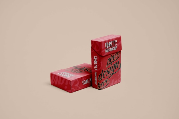 Cigarette packaging mockup design