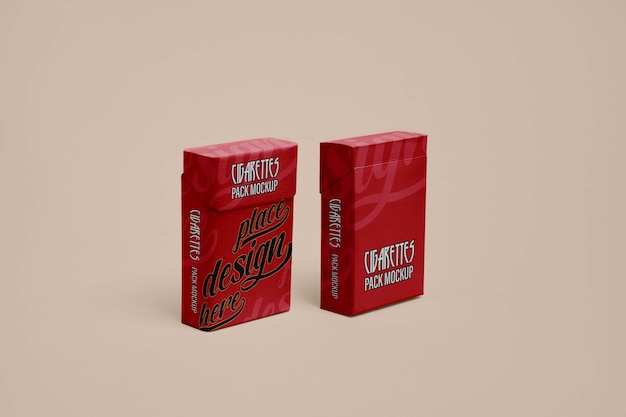 PSD cigarette packaging mockup design