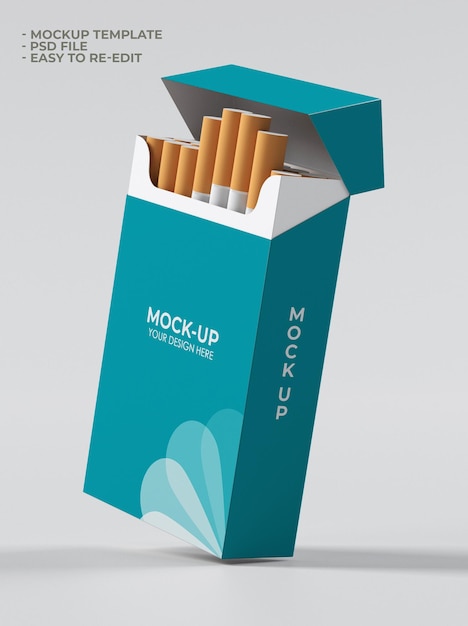 Cigarette packaging mockup