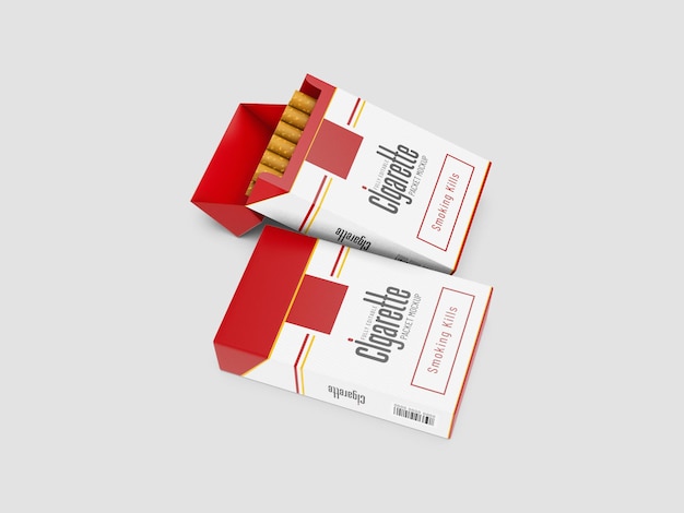 Cigarette packet mockup