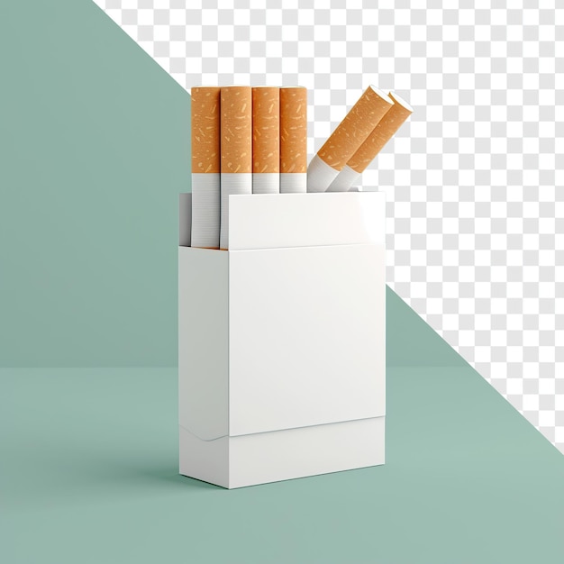 PSD cigarettendoos mockup voor e-commerce website