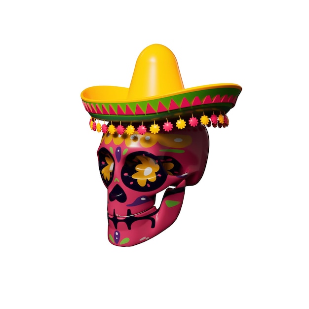 PSD cinco de mayo 3d 일러스트레이션