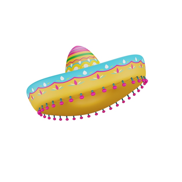 PSD cinco de mayo 3d illustration