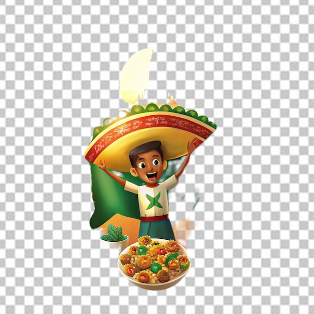 Cinco de mayo defining moment on a transparent background