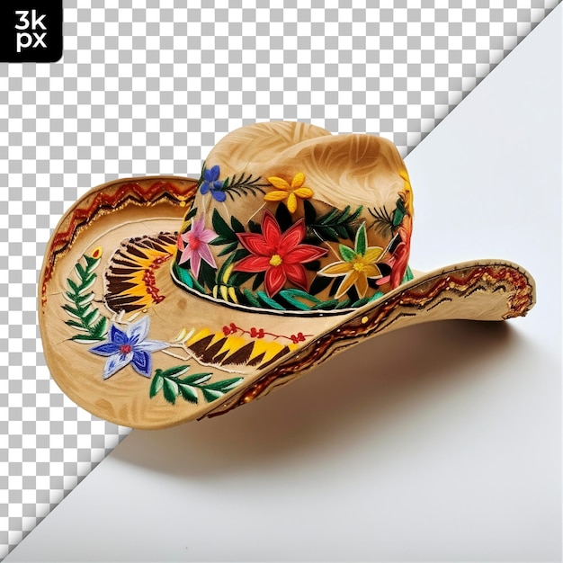 PSD cinco de mayo hat isolated on transparent background