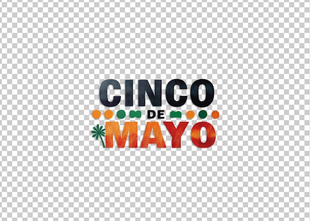 PSD cinco de mayo lettering