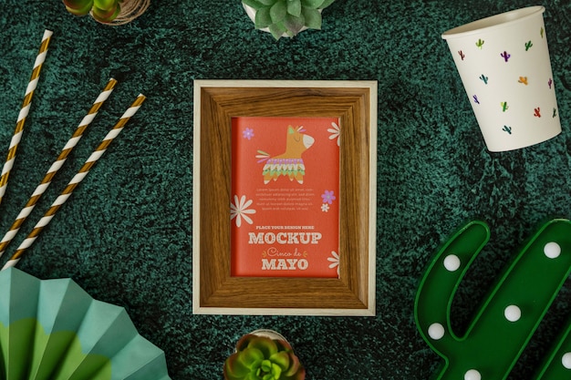 Cinco de mayo mockup design
