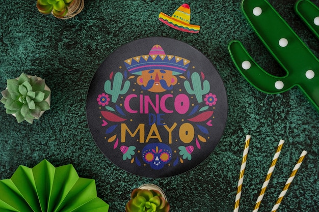 PSD cinco de mayo 목업 디자인