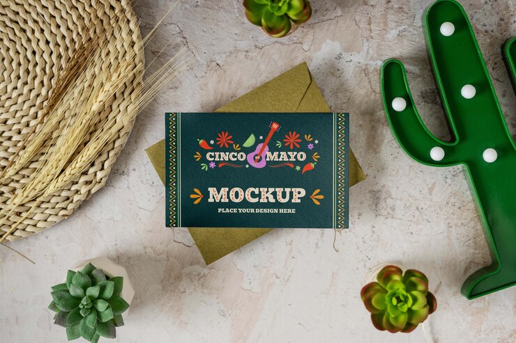 Cinco de mayo 목업 디자인