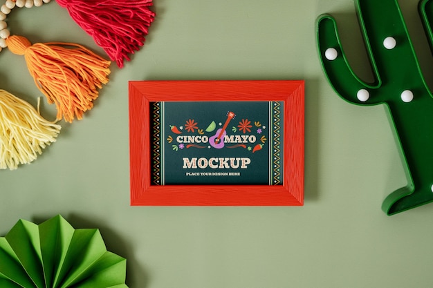 PSD cinco de mayo mockup-ontwerp