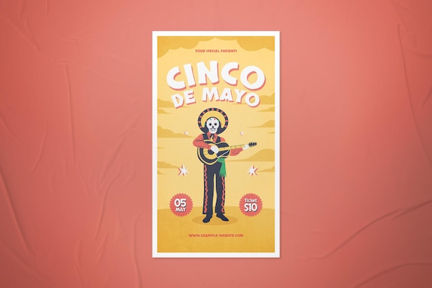 Storia di instagram di cinco de mayo musica