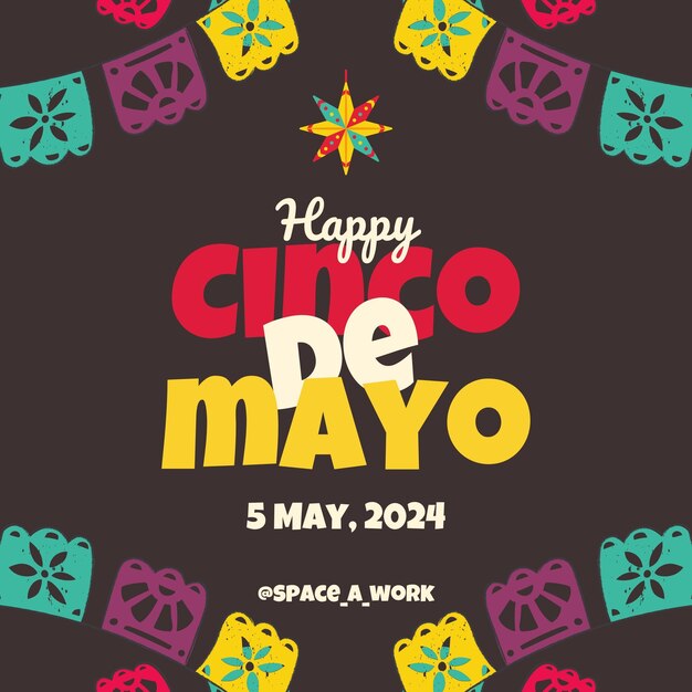 PSD post sui social media di cinco de mayo