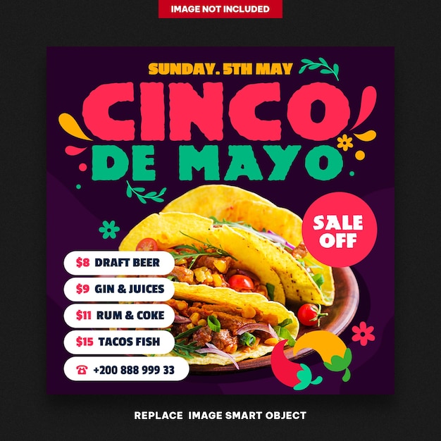 PSD cinco de mayo spandoeken