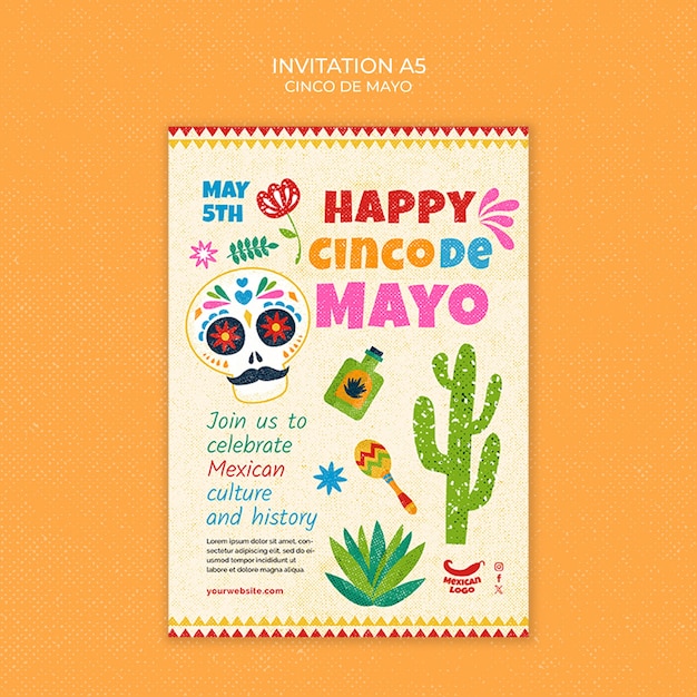 PSD cinco de mayo 템플릿 디자인