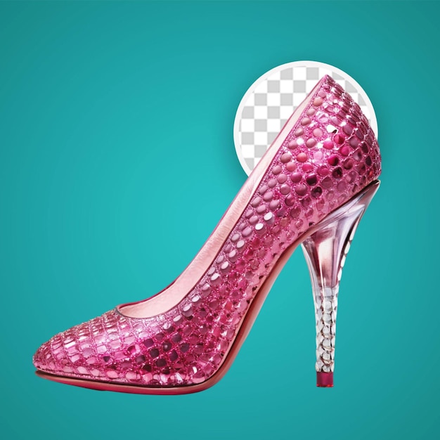 PSD cinderella glas shoe illustrated design