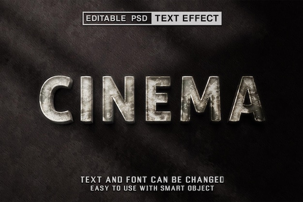 เอฟเฟกต์ข้อความที่แก้ไขได้ Cinema Stone