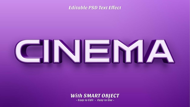 Cinema text style effect