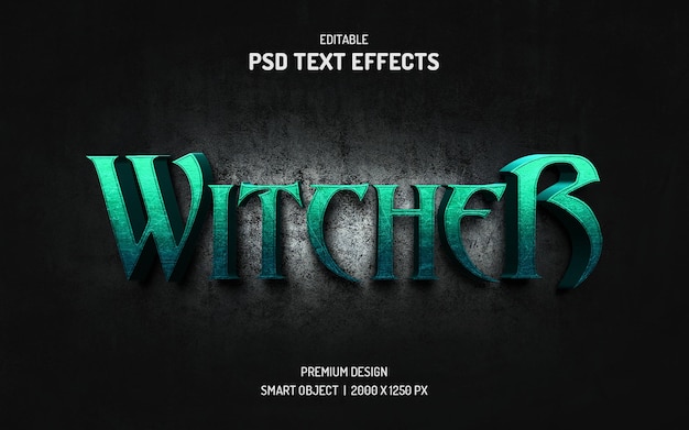 Cinematic style 3d text effect