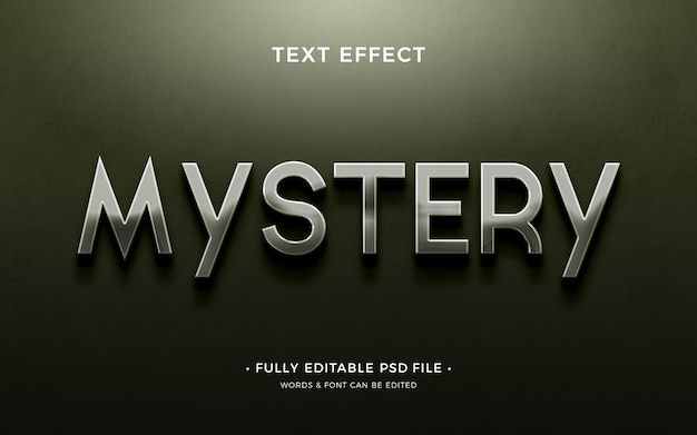 Cinematic text effect green background