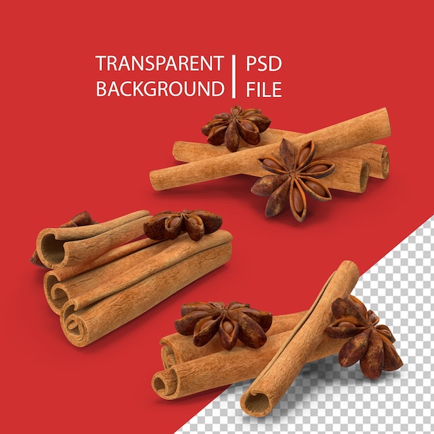 PSD cinnamon spice png