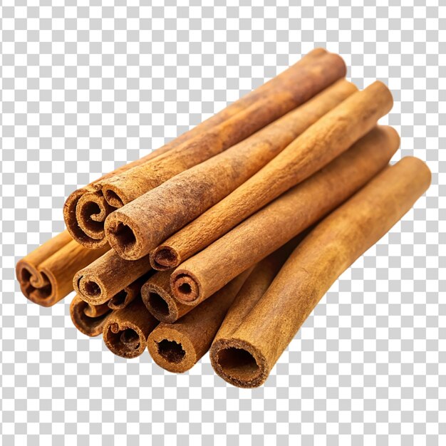 PSD cinnamon sticks geïsoleerd op een doorzichtige achtergrond