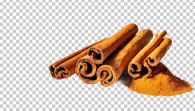 Cinnamon Sticks Izolowane Na Przezroczystej Tle