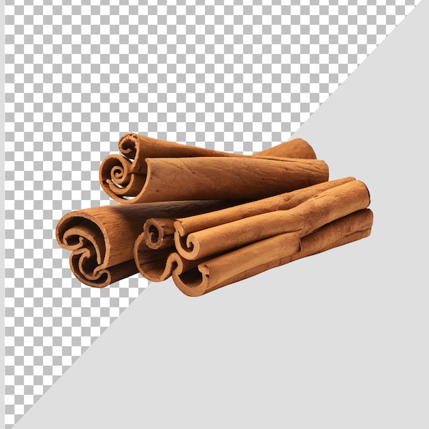 Cinnamon sticks na przezroczystym tle