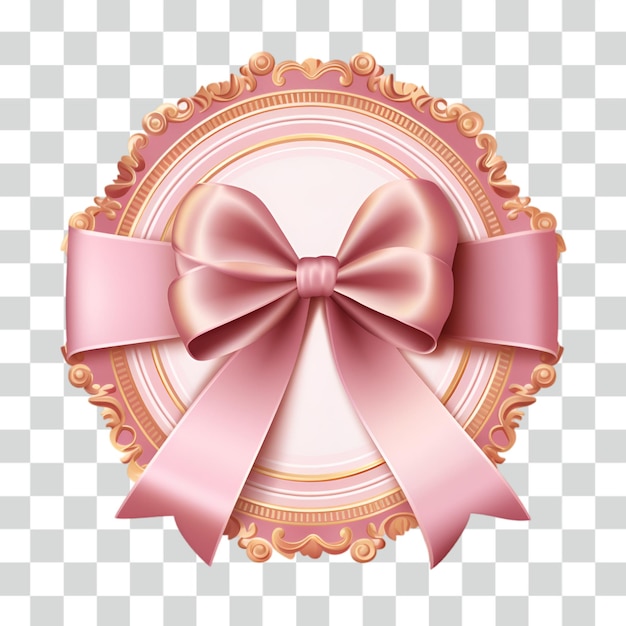 PSD circle frame pink transparent background