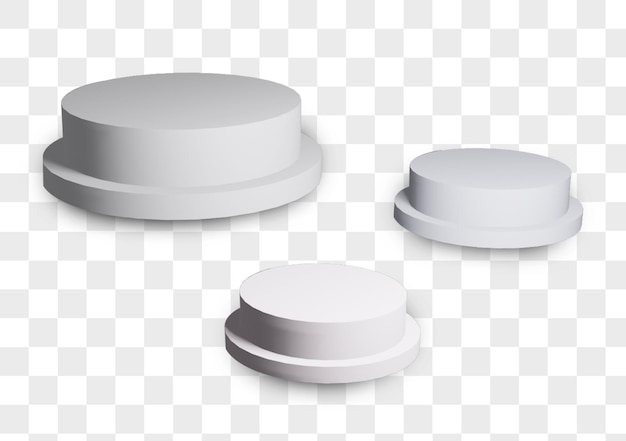 Circle Podium 3D Template