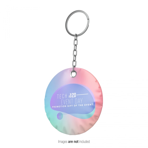 PSD circle promotion pillow keychain