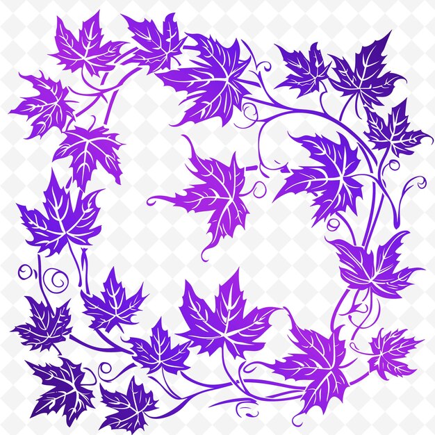 PSD a circle of purple flowers with the word quot spring quot on it