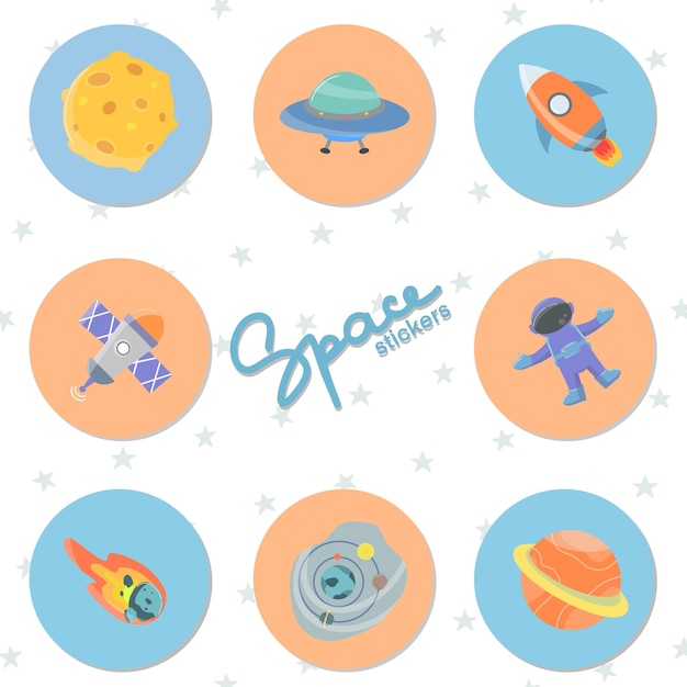 Circle Space sticker collectie