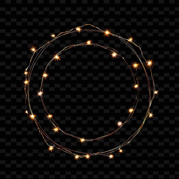 PSD the circle of stars on a transparent background