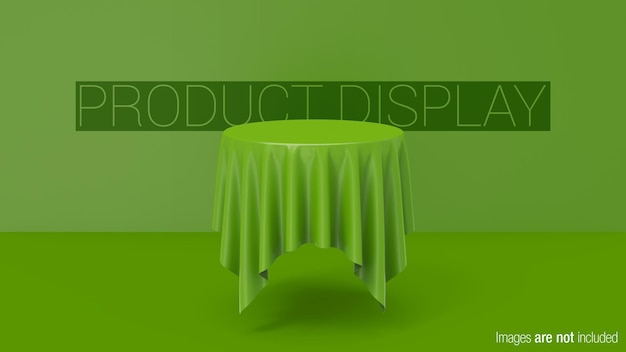 Circle table product display