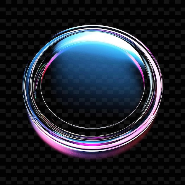 PSD un cerchio con un cerchio blu su di esso con uno sfondo blu