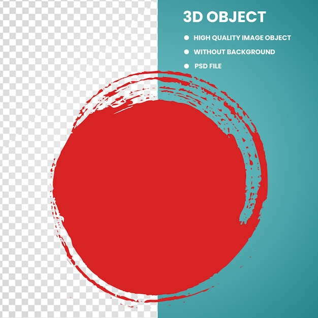 PSD a circle with a red circle and a circle on it