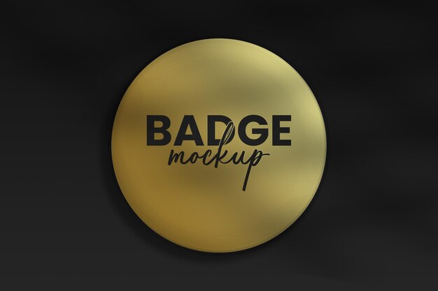 PSD circulair badge mockup ontwerp