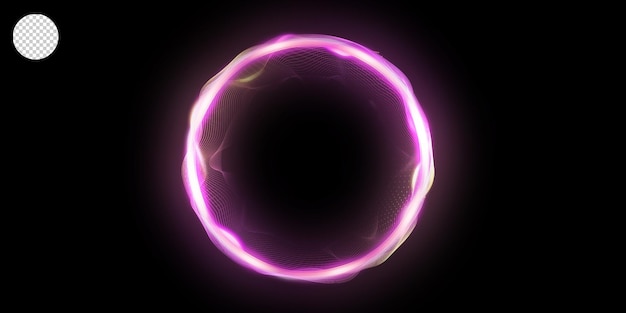 circular lens flare transparent light effect