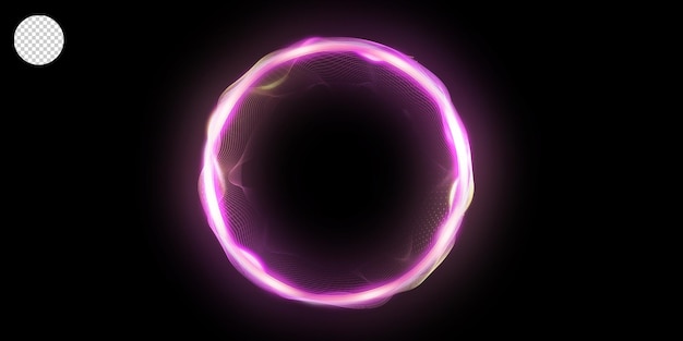 Circular lens flare transparent light effect