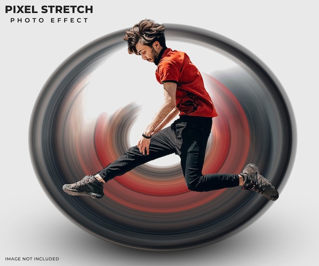 Circular Pixel Stretch Effect