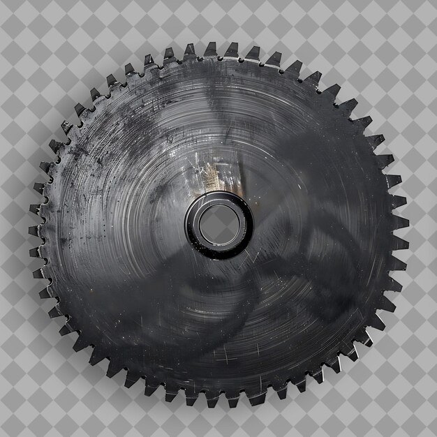 circular saw blade with black metal body a tool used for cut isolated object on clean background
