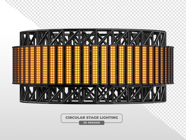 Circular Stage Lighting 3D Render