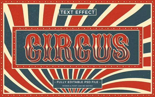 PSD circus text effect