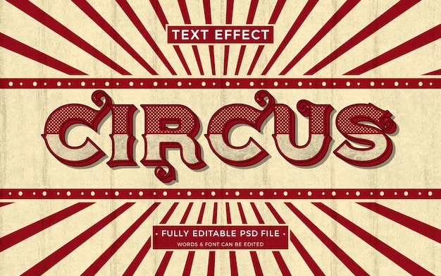 Circus text effect