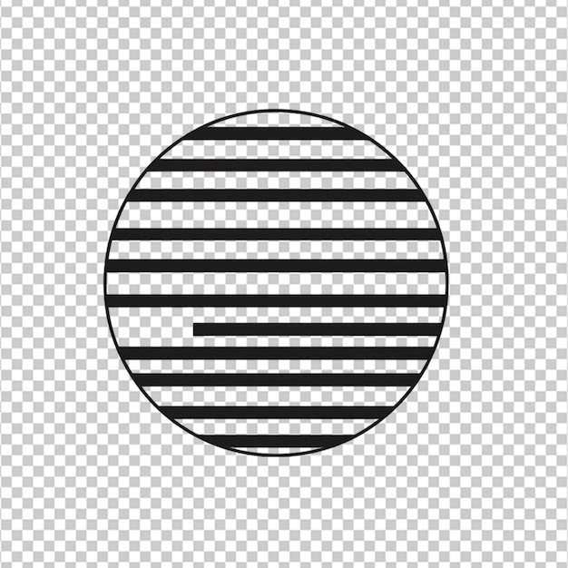 PSD cirkel met verticale lijn omtrek icoon in witte en zwarte kleuren cirkel met vertikale lijn platte vector icoon van tekens collectie voor web mobiele apps op witte achtergrond