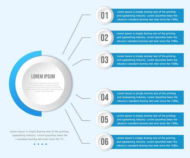 Cirkelvormige Infographic Template
