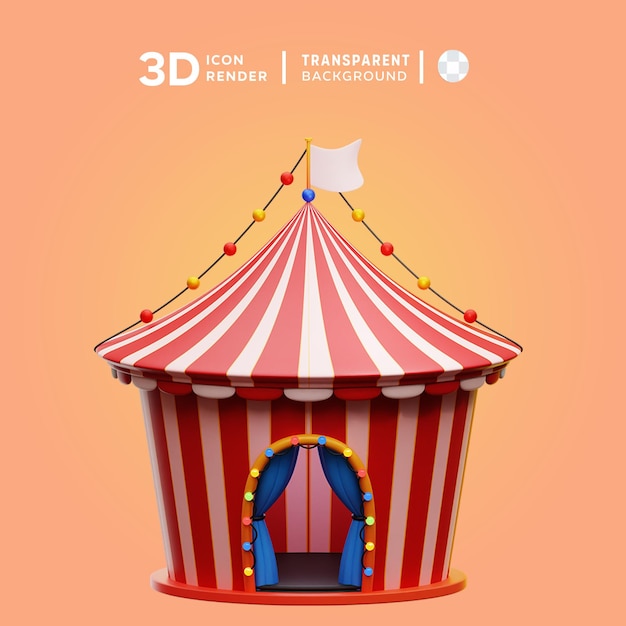 Ciscus tent 3d illustratie weergave