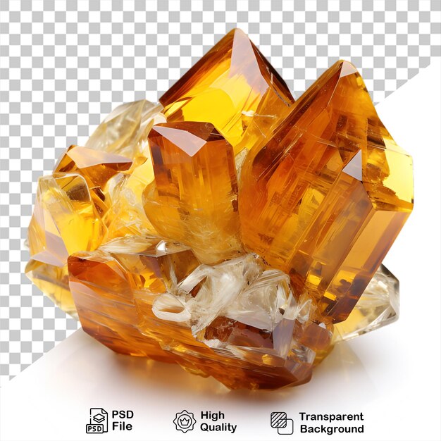 PSD citrine isolated on transparent background include png file