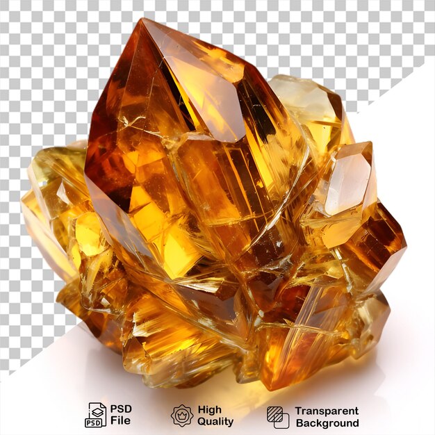 PSD citrine isolated on transparent background include png file