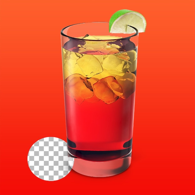 Citroenijsthee op het glas voor zomerse conceptdrankjes
